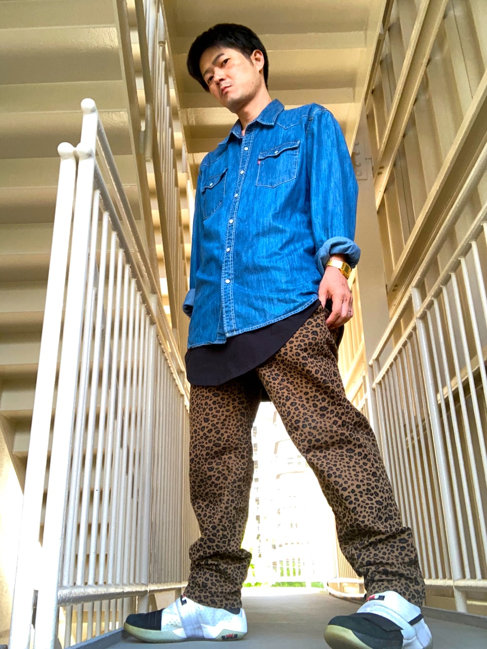 ヒョウ柄パンツ」の人気ファッションコーディネート（年齢：40歳