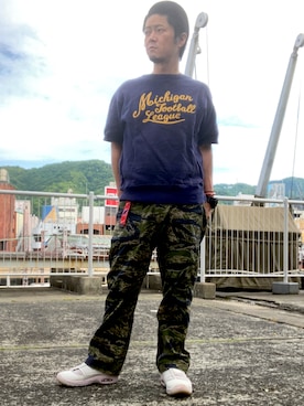 「ジャージ」｜「アイテム（アナログ腕時計）」を使った、iadonさん（メンズ・165cm）の春コーディネート