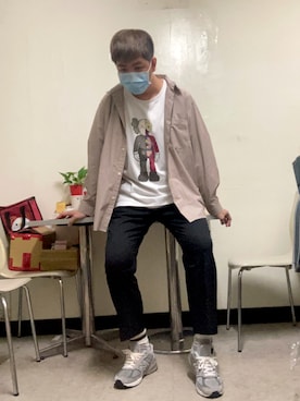 「gu」｜沙皮Shappiさん（メンズ・187cm）の秋コーディネート