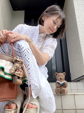 「MIKIMOTO（ミキモト）のアイテム」を使った、mgmymdさん（レディース・163cm）の春コーディネート