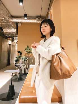 「ワントーンコーデ」｜mgmymdさん（レディース・163cm）の冬コーディネート