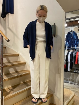 「B2nd」｜「アイテム（その他アウター）」を使った、増井春妃/masui haruhiさん（レディース・162cm）の夏コーディネート