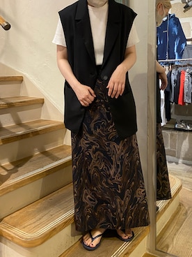 「B2nd」｜「アイテム（その他アウター）」を使った、増井春妃/masui haruhiさん（レディース・162cm）の夏コーディネート