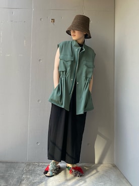 「B2nd」｜「アイテム（ワンピース/ドレス）」を使った、増井春妃/masui haruhiさん（レディース・162cm）の夏コーディネート