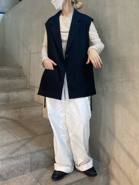 「B2nd」｜「アイテム（その他アウター）」を使った、増井春妃/masui haruhiさん（レディース・162cm）の夏コーディネート