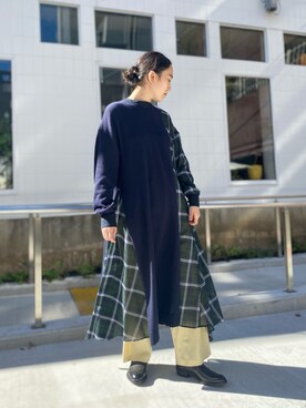 「EARLE（アール）のアイテム」を使った、増井春妃/masui haruhiさん（レディース・162cm）の秋コーディネート