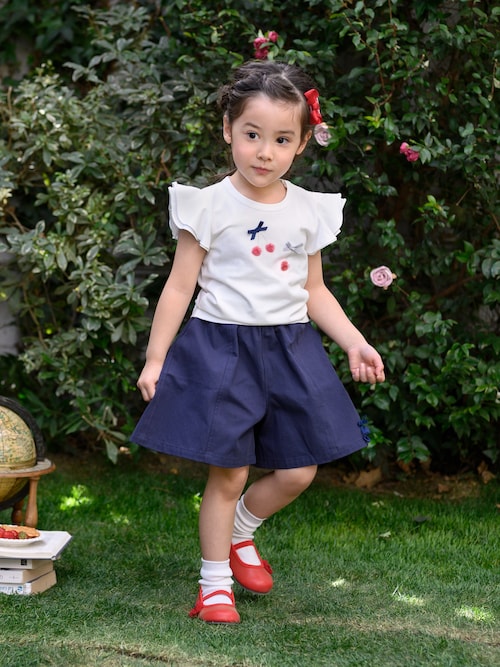 キャピタル　ギャザーたっぷりキュロットパンツ フレアパンツ ズボン キャピタル ギャザーたっぷりキュロットパンツ フレアパンツ
