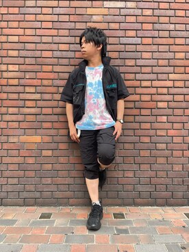 南慎也さん（メンズ・166cm）の夏コーディネート