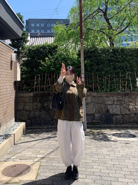 「SASQUATCHfabrix.（サスクワァッチファブリックス）のアイテム」を使った、kanaさん（レディース・165cm）の春コーディネート