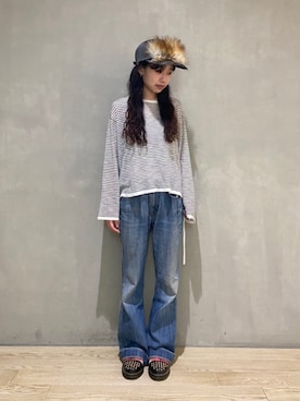 「CA4LA（カシラ）のHK ZUNO（キャップ、グレー系）」を使った、ca4laさん（メンズ・171cm）の秋コーディネート