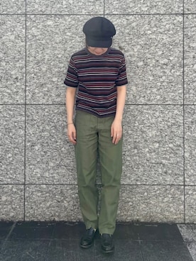 「アイテム（キャスケット）」を使った、ca4laさん（レディース・157cm）の夏コーディネート