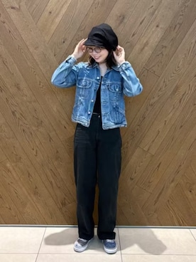 「アイテム（キャスケット）」を使った、ca4laさん（レディース・166cm）の秋コーディネート