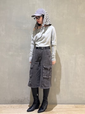 「CA4LA（カシラ）のアイテム」を使った、ca4laさん（レディース・158cm）の夏コーディネート