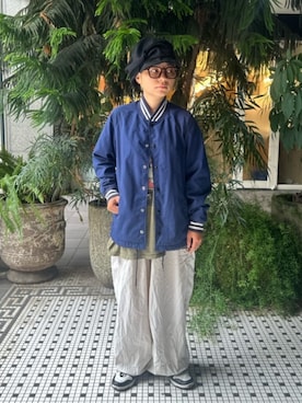 「CA4LA（カシラ）のFREEDOM JOURNEY REWL 3（キャスケット、ブラック系）」を使った、ca4laさん（メンズ・171cm）の秋コーディネート