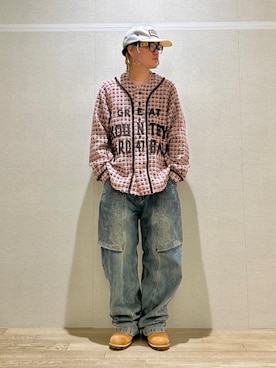 「CA4LA（カシラ）のアイテム」を使った、ca4laさん（メンズ・173cm）の夏コーディネート
