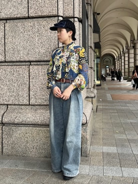 「CA4LA（カシラ）のアイテム（帽子）」を使った、ca4laさん（レディース・162cm）の夏コーディネート
