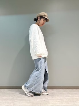 「アイテム（キャスケット）」を使った、ca4laさん（レディース・155cm）の秋コーディネート