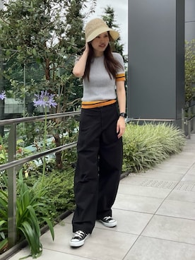 「CA4LA（カシラ）のアイテム」を使った、ca4laさん（レディース・160cm）の夏コーディネート