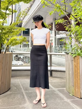 「CA4LA（カシラ）のアイテム」を使った、ca4laさん（レディース・161cm）の夏コーディネート