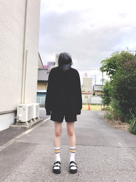 「CONVERSE TOKYO（コンバーストウキョウ）のアイテム（帽子）」を使った、チャイニーズマフィアさん（レディース・165cm）の春コーディネート