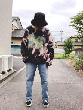 「US VANS（ユーエスヴァンズ）のアイテム」を使った、チャイニーズマフィアさん（レディース・165cm）の春コーディネート