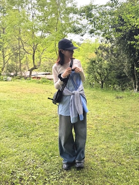 「Calvin Klein（カルバン・クライン）のアイテム」を使った、うぇい®さん（レディース・157cm）の春コーディネート