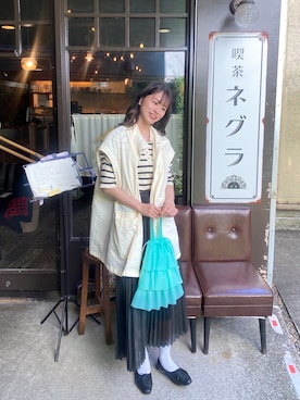 「アイテム（マウンテンパーカー）」を使った、うぇい®さん（レディース・157cm）の夏コーディネート