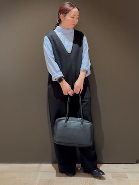 「collex（コレックス）のアイテム（オールインワン・サロペット）」を使った、hayashiさん（レディース・150cm）の秋コーディネート