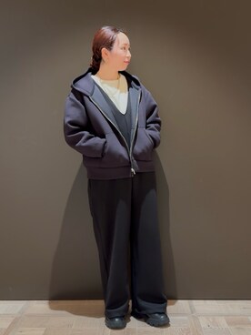 「秋冬コーデ」｜「アイテム（サロペット/オーバーオール）」を使った、hayashiさん（レディース・150cm）の秋コーディネート