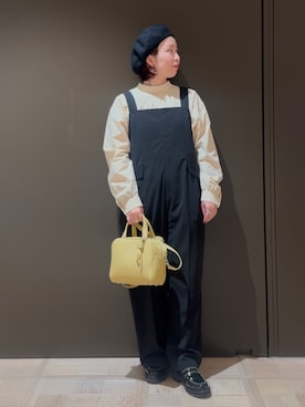 「アイテム（サロペット/オーバーオール）」を使った、hayashiさん（レディース・150cm）の秋コーディネート