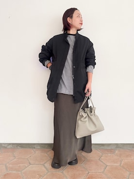 「アイテム（ブルゾン）」を使った、hayashiさん（レディース・150cm・30代）の秋コーディネート