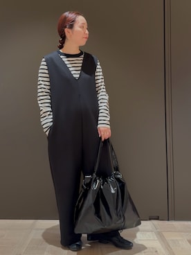 「collex（コレックス）のアイテム（オールインワン・サロペット）」を使った、hayashiさん（レディース・150cm）の秋コーディネート