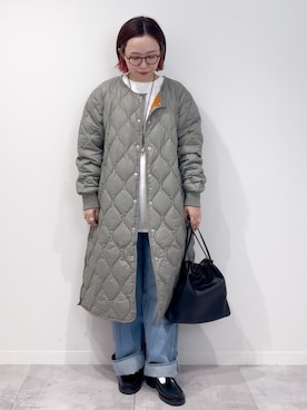 「アイテム（ダウンジャケット/コート）」を使った、hayashiさん（レディース・150cm）の秋コーディネート