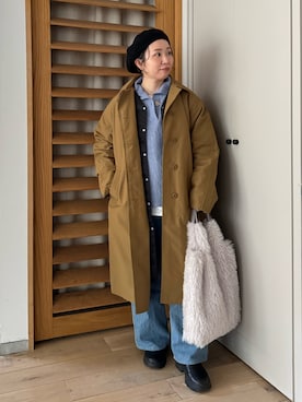 「アイテム（デニムパンツ）」を使った、hayashiさん（レディース・150cm・30代）の冬コーディネート