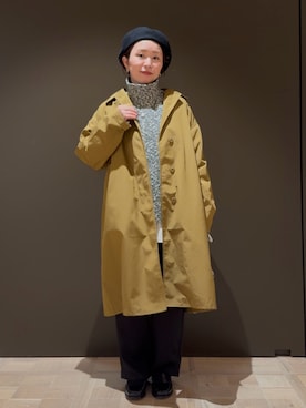「TAION（タイオン）のアイテム（トレンチコート）」を使った、hayashiさん（レディース・150cm）の秋コーディネート