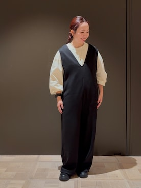 「collex（コレックス）のアイテム（オールインワン・サロペット）」を使った、hayashiさん（レディース・150cm）の秋コーディネート