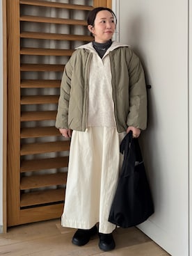 「アイテム（ブルゾン）」を使った、hayashiさん（レディース・150cm・30代）の冬コーディネート