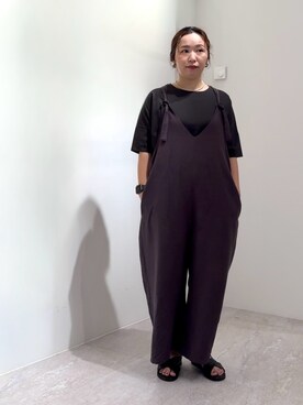 「collex（コレックス）のアイテム（オールインワン・サロペット）」を使った、hayashiさん（レディース・150cm）の夏コーディネート