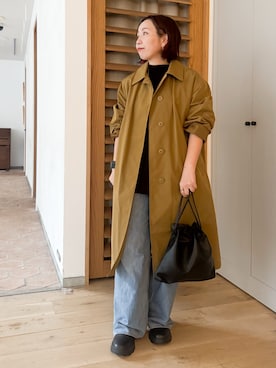 「アイテム（ピアス（両耳用））」を使った、hayashiさん（レディース・150cm）の秋コーディネート