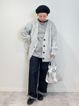 「アイテム（カーディガン/ボレロ）」を使った、hayashiさん（レディース・150cm・30代）の冬コーディネート