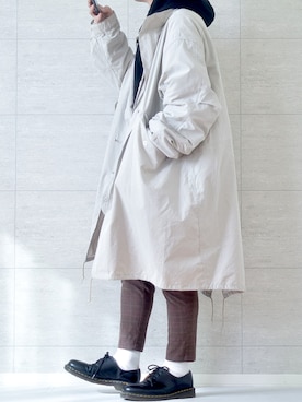 「Dr. Martens（ドクターマーチン）のDr.Martens / ドクターマーチン 1461 3EYE GIBSON SHOE 3ホール ギブソン シューズ ブーツ（ブーツ）」を使った、しま🦓さん（メンズ・170cm）の冬コーディネート