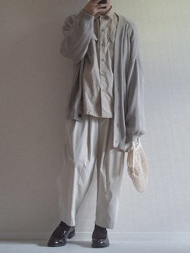 カーディガン ボレロを使った 無印良品 のメンズ人気ファッションコーディネート Wear