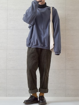 「Dr. Martens（ドクターマーチン）のDr.Martens / ドクターマーチン 1461 3EYE GIBSON SHOE 3ホール ギブソン シューズ ブーツ（ブーツ）」を使った、しま🦓さん（メンズ・170cm）の冬コーディネート