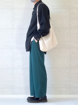 「Dr. Martens（ドクターマーチン）のDr.Martens / ドクターマーチン 1461 3EYE GIBSON SHOE 3ホール ギブソン シューズ ブーツ（ブーツ）」を使った、しま🦓さん（メンズ・170cm）の春コーディネート