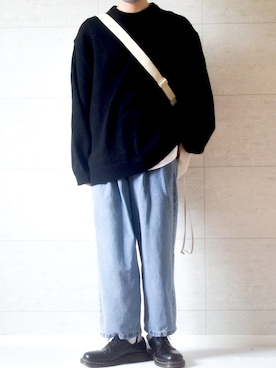 「Dr. Martens（ドクターマーチン）のDr.Martens / ドクターマーチン 1461 3EYE GIBSON SHOE 3ホール ギブソン シューズ ブーツ（ブーツ）」を使った、しま🦓さん（メンズ・170cm）の秋コーディネート