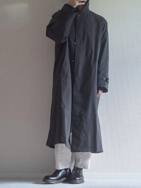 「Dr. Martens（ドクターマーチン）のDr.Martens / ドクターマーチン 1461 3EYE GIBSON SHOE 3ホール ギブソン シューズ ブーツ（ブーツ）」を使った、しま🦓さん（メンズ・170cm）の秋コーディネート