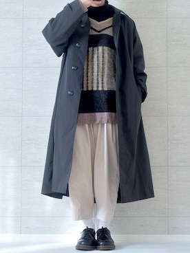 「Dr. Martens（ドクターマーチン）のDr.Martens / ドクターマーチン 1461 3EYE GIBSON SHOE 3ホール ギブソン シューズ ブーツ（ブーツ）」を使った、しま🦓さん（メンズ・170cm）の冬コーディネート