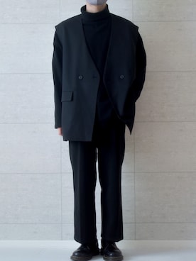 「Dr. Martens（ドクターマーチン）のDr.Martens / ドクターマーチン 1461 3EYE GIBSON SHOE 3ホール ギブソン シューズ ブーツ（ブーツ）」を使った、しま🦓さん（メンズ・170cm）の春コーディネート