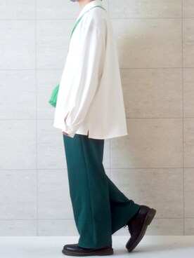 「Dr. Martens（ドクターマーチン）のDr.Martens / ドクターマーチン 1461 3EYE GIBSON SHOE 3ホール ギブソン シューズ ブーツ（ブーツ）」を使った、しま🦓さん（メンズ・170cm）の春コーディネート