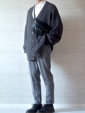 「Dr. Martens（ドクターマーチン）のDr.Martens / ドクターマーチン 1461 3EYE GIBSON SHOE 3ホール ギブソン シューズ ブーツ（ブーツ）」を使った、しま🦓さん（メンズ・170cm）の春コーディネート